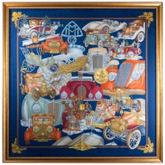 Professionally Framed Hermes Scarf