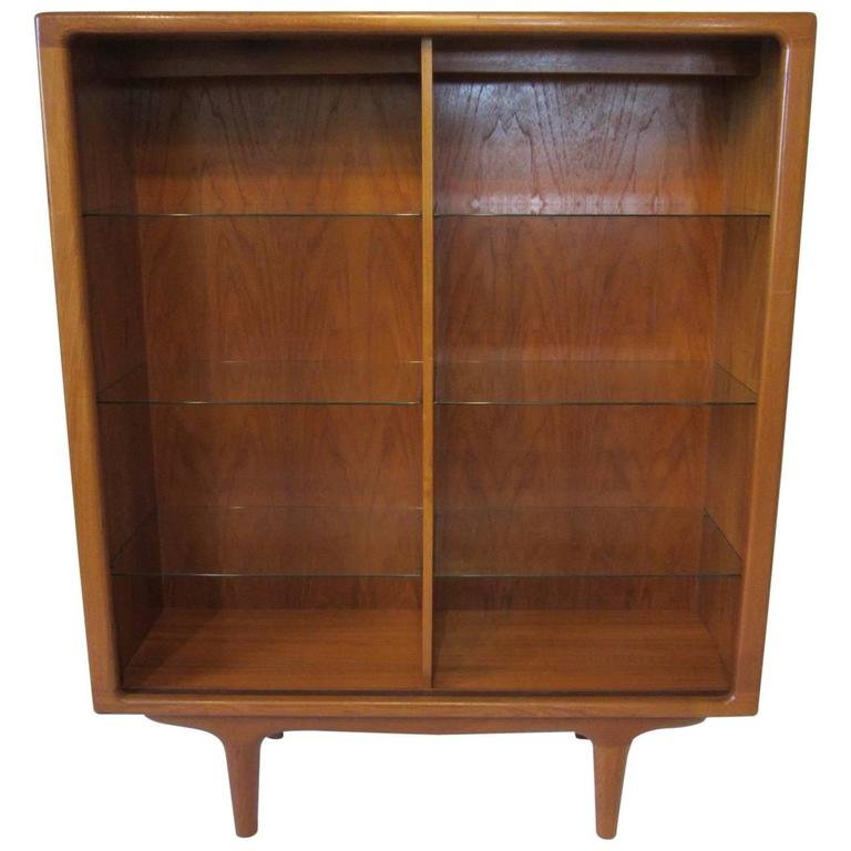Danish Teak Bookcase By Johannes Andersen At 1stdibs