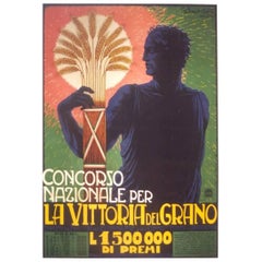 Italian Futurist Period Grain Production Poster by G. Bartoletti, circa 1928 2