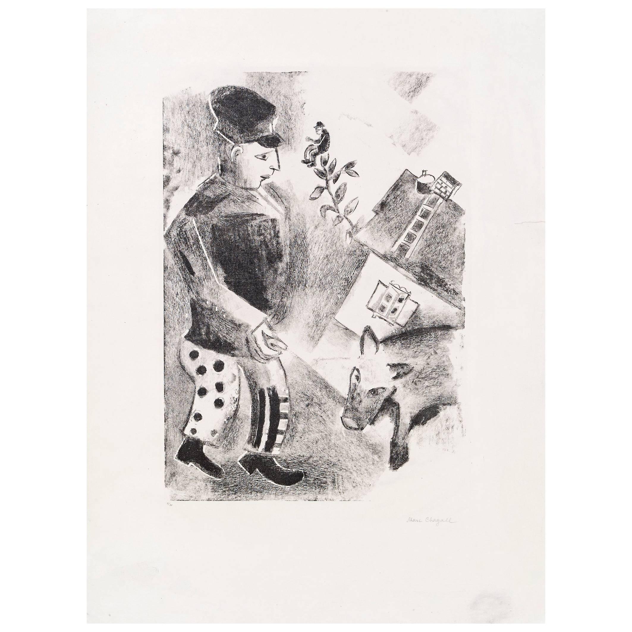 Marc Chagall, L'Homme Au Cochon, Berlin, 1922-1923 For Sale