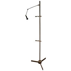 Arredoluce Signed Brass Easel Floor Lamp 4