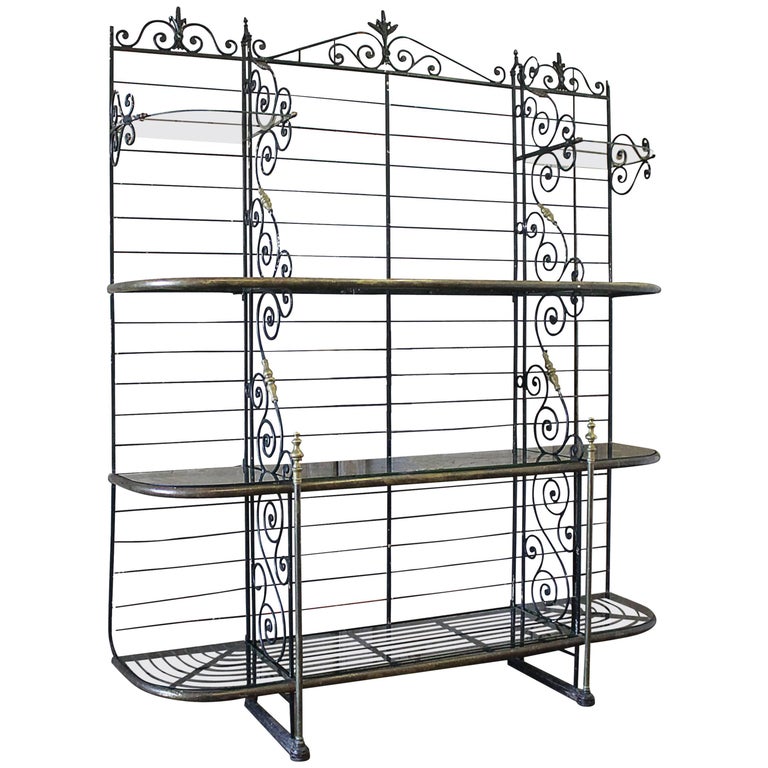 Large French Bakers Rack by Permit Fils Ltd, Paris, France at 1stDibs