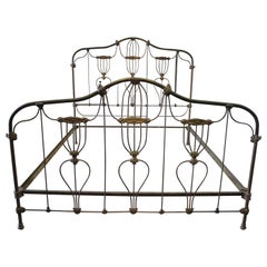 Antique King-Size Iron Bed