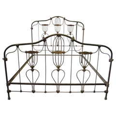 Antique King-Size Iron Bed