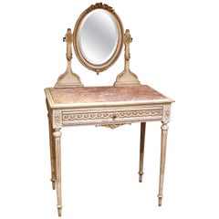 French Original Painted Dressing Table