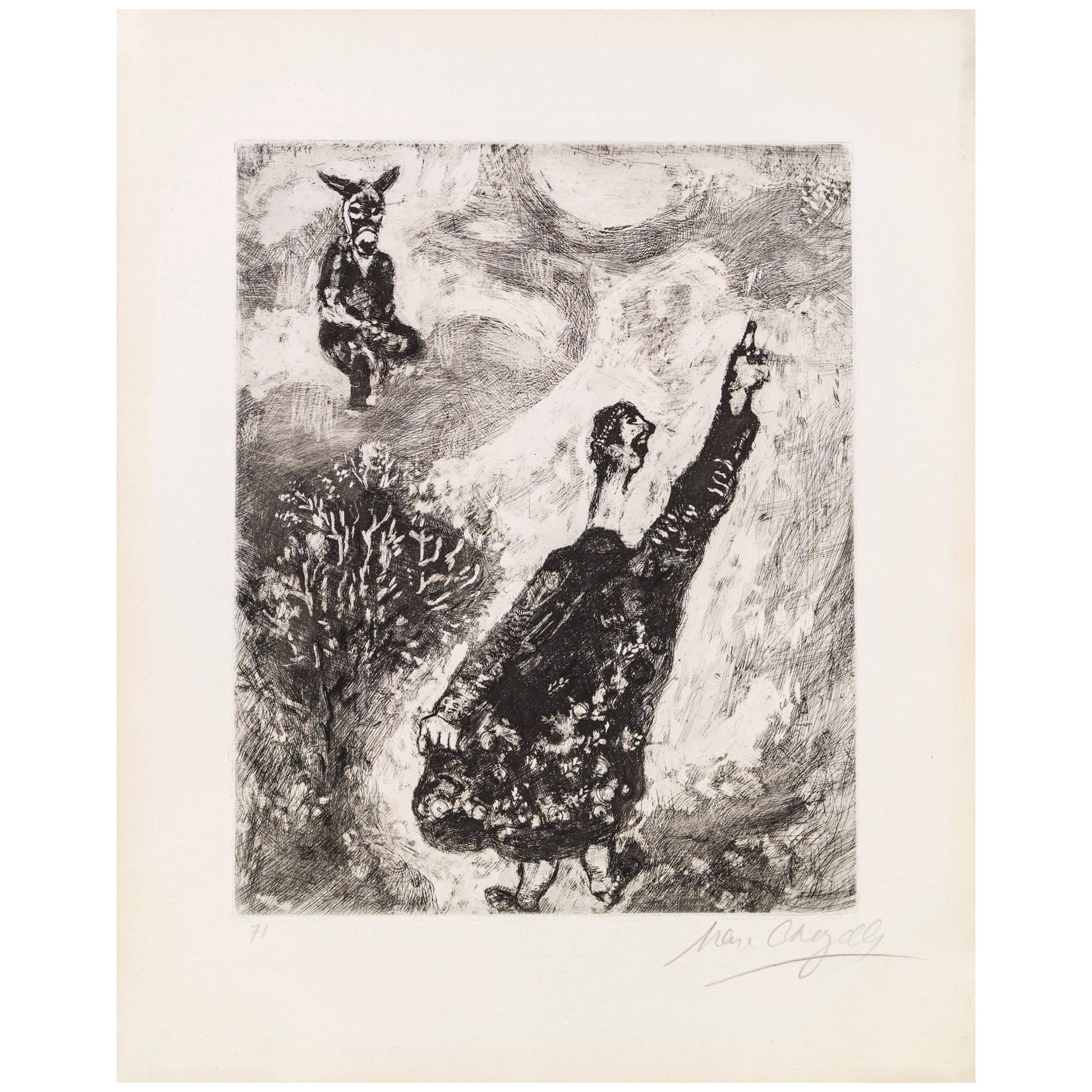 Marc Chagall, Le Charlatan from the Fables de La Fontaine, Paris, 1927-1930 For Sale