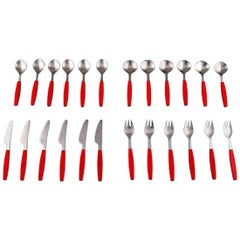 Complete Service for Six People, Henning Koppel. Strata Cutlery