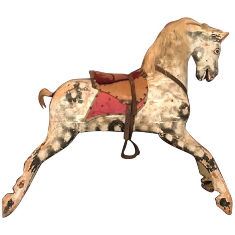 Rocking Horse Painted, Late 19th Century