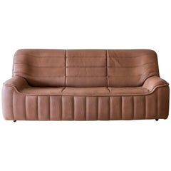 Pristine Original De Sede Model Ds84 Sofa in Cognac Buffalo Leather, 1970s
