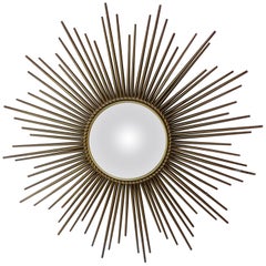 Sunburst Convex Metal Mirror Chaty Vallauris