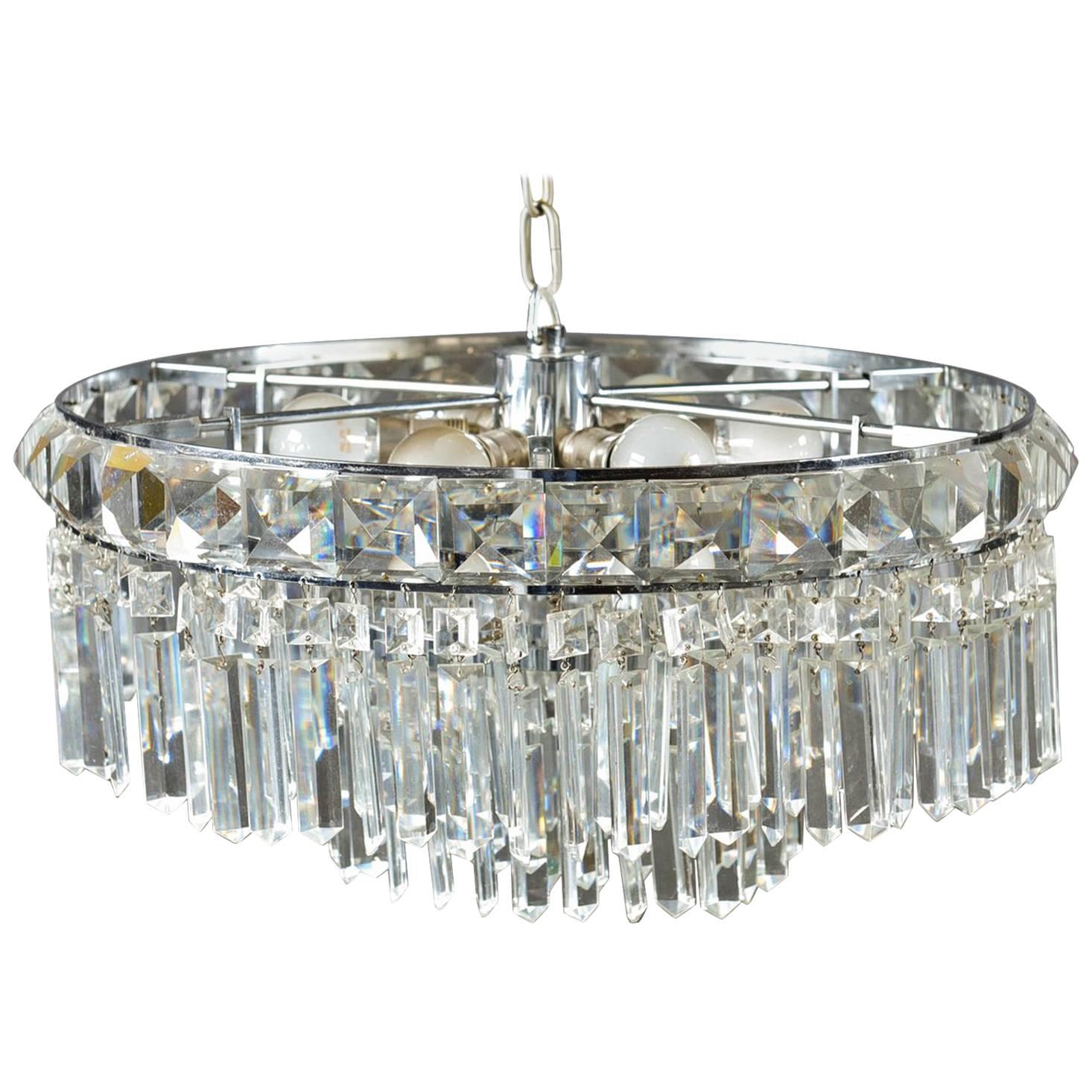 Cat Crystal Chandelier from the 1960s For Sale