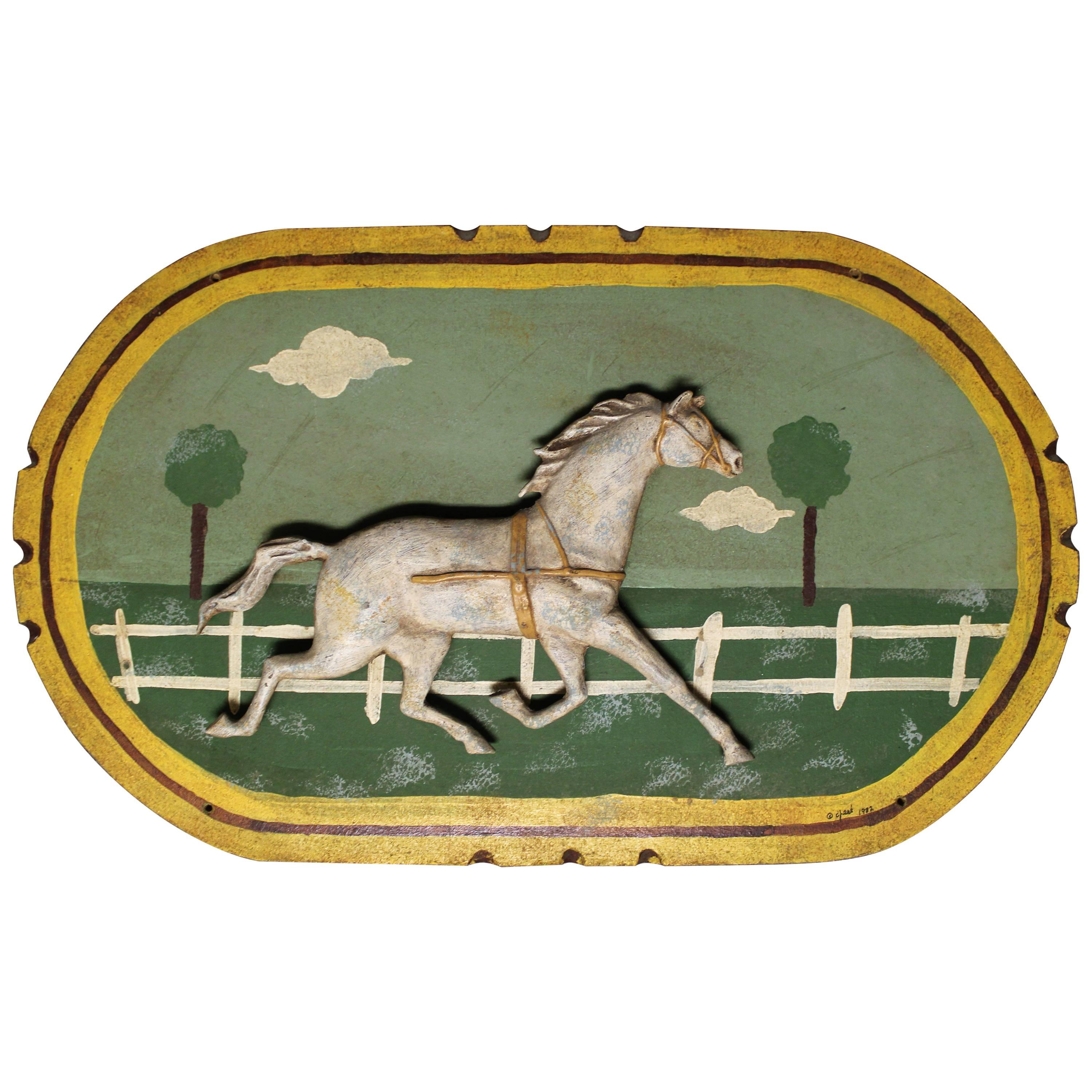 Curtis Jere Dimensional Horse Wall Plaque