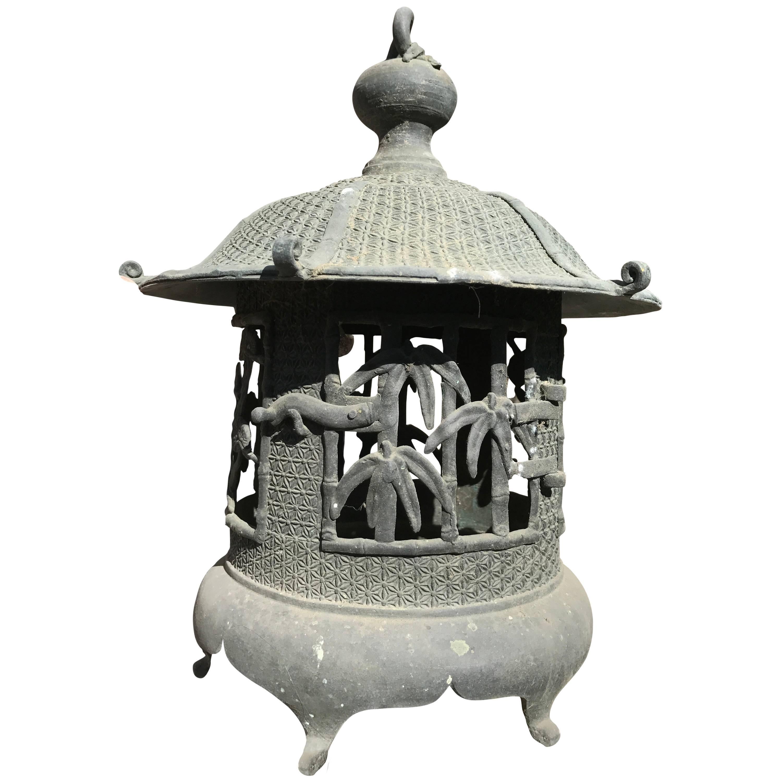 Japan Pagoda Lantern Finely Cast in Solid Bronze