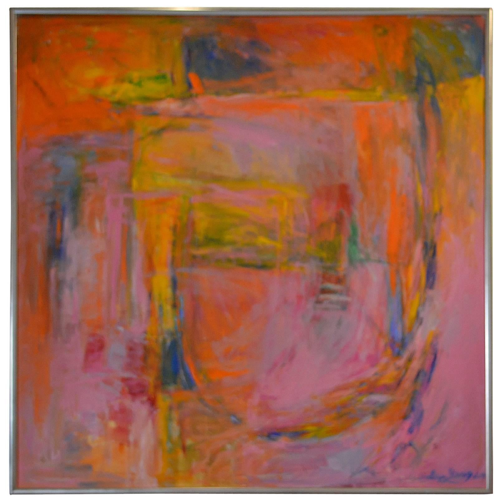 Large Abstract Painting titled PASSIONATE by Artist Sean Young  For Sale