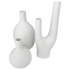 1960s Trio of Sgrafo Modern Vases, Germany