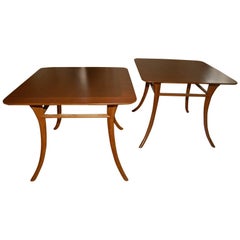 Robsjohn-Gibbings Sabre Leg Side Table Pair 8