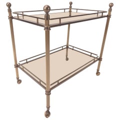 Rare Charles Hollis Jones Bronze Bar Cart Classic Model #42LG 6