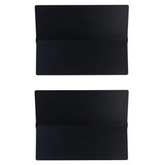 Large Charlotte Perriand 'Applique À Volet Pivotant Plié' Wall Light in Black