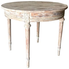 19th Century Swedish Gustavian Style Round Table