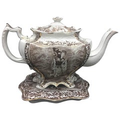 Victorian Ceramic Tea Pot, circa 1870