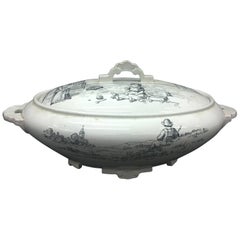 19th Century Victorian Ceramic Soup Tureen