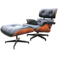 Perfect Vintage Eames Lounge and Ottoman 8