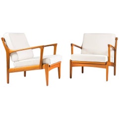 Scandinavian Easy Chairs "Kuba" by Bertil Fridhagen for Bröderna Andersson