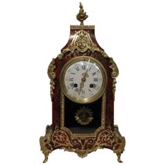 Antique French 19th Century Boulle Mantel Clock