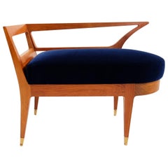 Super Elegant Bench Stool Attributed to Gio Ponti Super Elegant Bench Stool Attributed to Gio Ponti