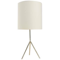 1950s Gilded Brass Table Lamp by Maison Lunel