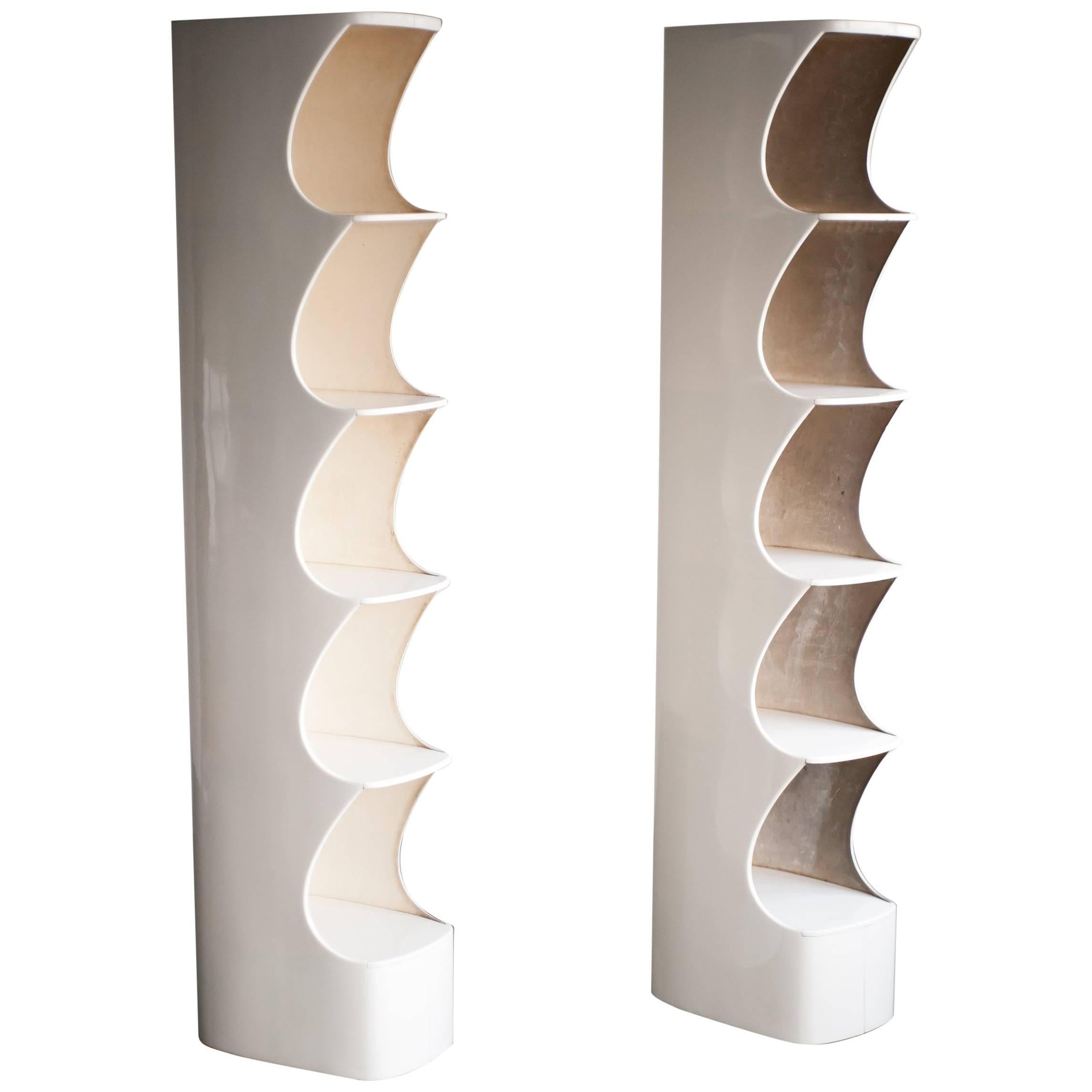 1970s Pair of Rodier "TOTEM" Shelves