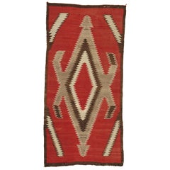 Vintage Navajo-Teppich mit Sturmmuster