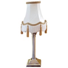 Edwardian Electro Plated Table Lamp