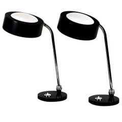 1960´s Pair of Articulated Desk Lamps by André Mounique for Maison JUMO - France