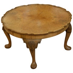 Antique Walnut Queen Anne Style Coffee Table