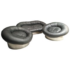Exceptional Italian Space Age Armchairs and Sofa, 1970 7