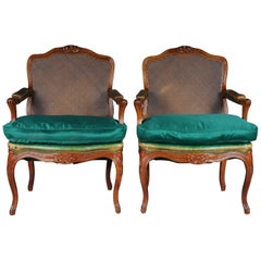 19th Century Pair of Louis Quinze XIV Armchairs 7