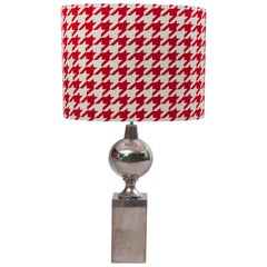 20th Century French Table Lamp Made of Chrome, 1970s