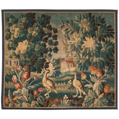 Small 18th Century Aubusson Verdure Tapestry Fragment