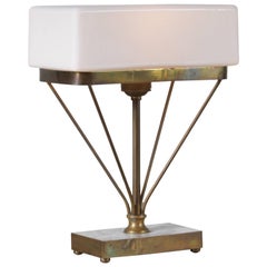 Marble and Brass Table Lamp, Italy, 1950 1