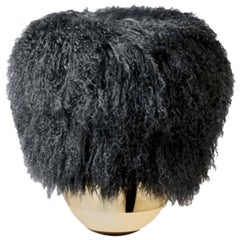 Black Toad Swinging Pouf 1