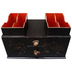 19th Century Japanese Lacquered Card Box