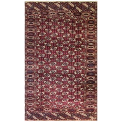 Persian Turkoman Tekke Carpet 6'1" x 10'7", Free Shipping
