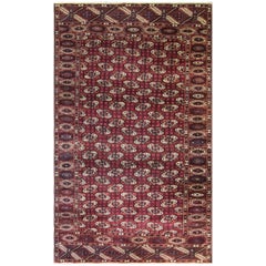  Tapis persan Turkoman Tekke de 6'1""" x 10'7"", livraison gratuite