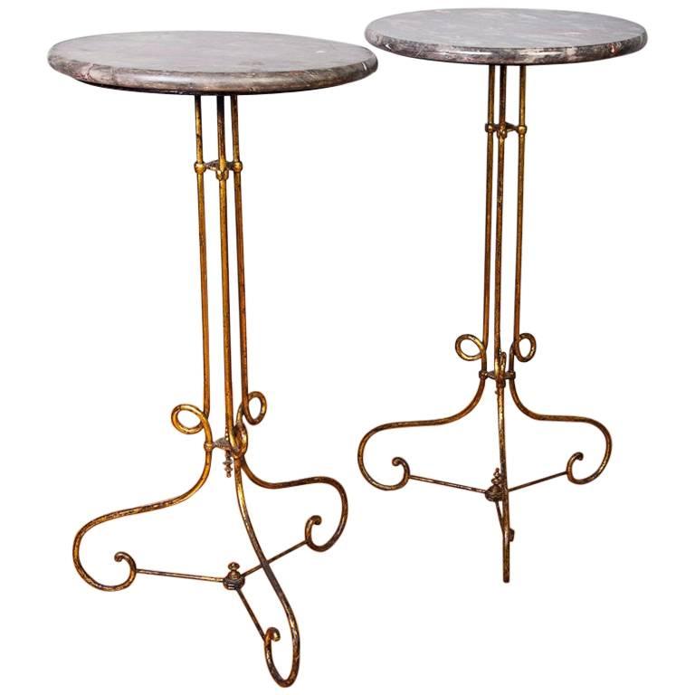 Pair of 1950s Side Tables in Royére Style For Sale