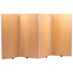 Rare Large Plywood Screen by design studio Pelikan Denmark 3