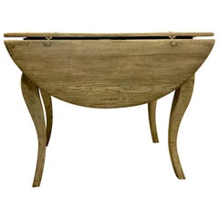 18th Century Swedish Drop-Leaf Table 11