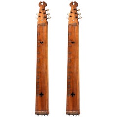 Two Unusual 'Epinettes' or Table Harps
