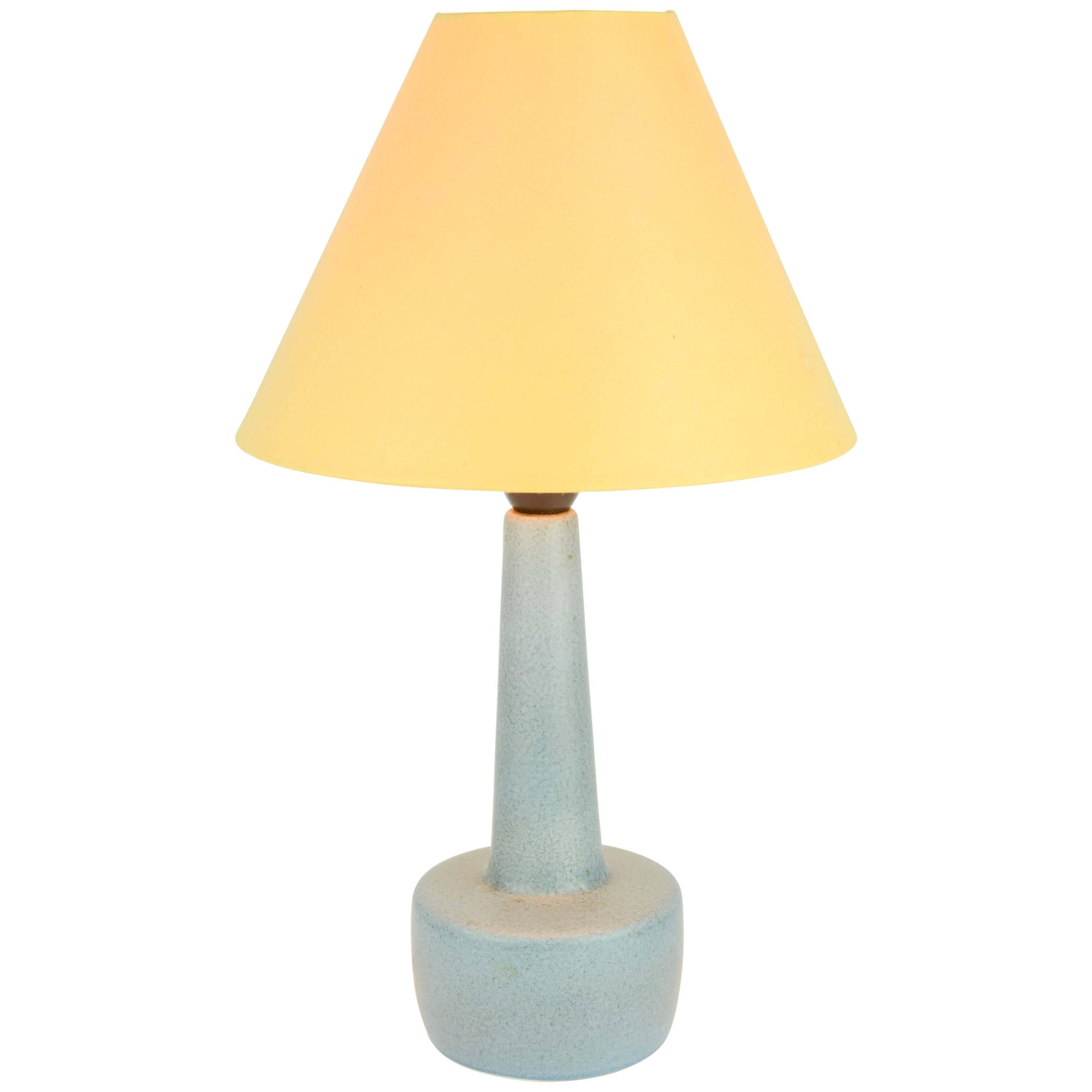 Petite Caribbean Blue Ceramic Table Lamp R A for Soholm of Denmark For Sale
