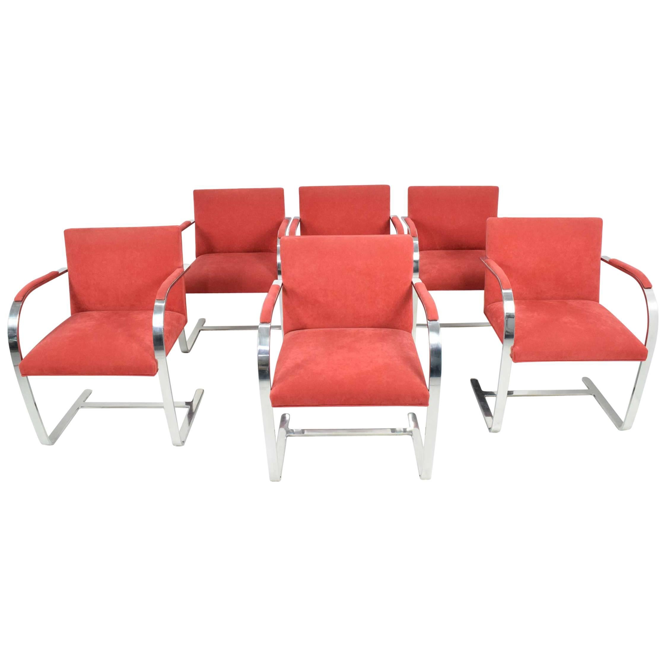 Faltbar Stainless Steel Brno Chairs by Knoll